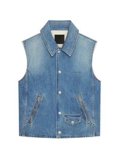 Givenchy Sleeveless Waistcoat In Blue