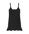 Givenchy Dress In Monogram 72 Jacquard With Twisted Straps In Black