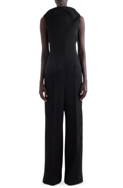 Givenchy Sleeveless Wool Jumpsuit In Black