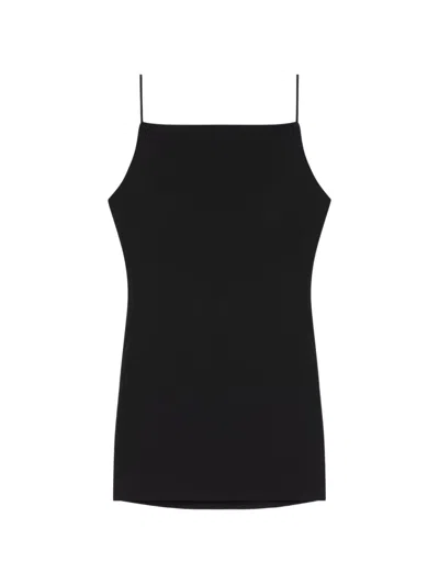 Givenchy Sliced Mini Dress In Crepe Cady In Black
