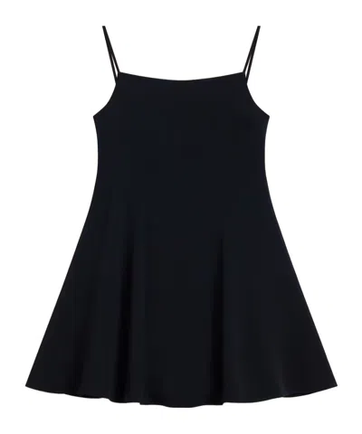 Givenchy Sliced Mini Dress In Crepe Cady In Black