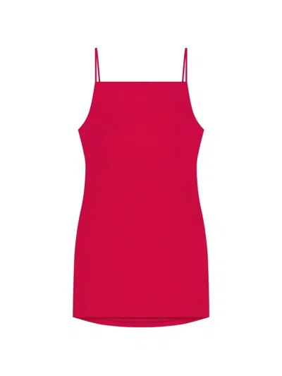 Givenchy Sliced Mini Dress In Crepe Cady In Pink