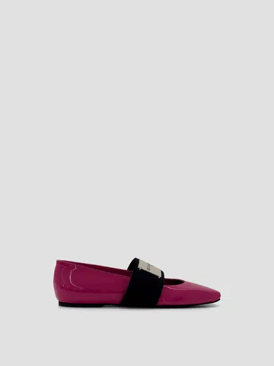 Givenchy Sliced Square Ballerina - Mini Edition In Pink
