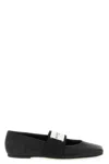 Givenchy Sliced Square Elastic-strap Ballet Flats In Black