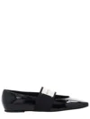 Givenchy Women Patent Leather Ballerinas With Maxi Logo Label In Black