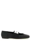 Givenchy Sliced Square Elastic-strap Ballet Flats In Black