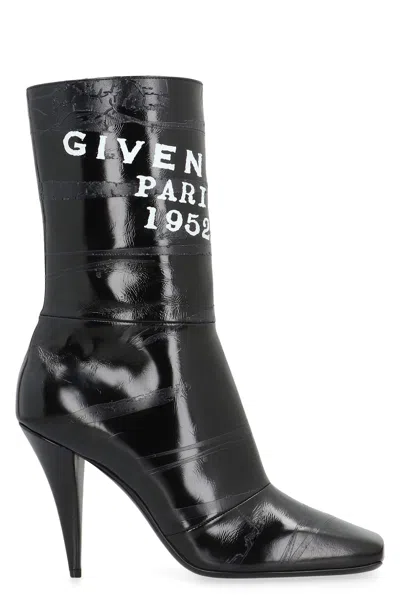 GIVENCHY SLICED SQUARE GIVENCHY TAPE IN LEATHER