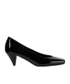 Givenchy Sliced Square Pumps In Patent Leather In Black
