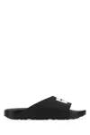 Givenchy Rubber Logo Slippers In Black