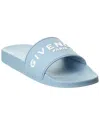 Givenchy Logo Slide Sandal In Blue