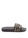 Givenchy Logo-embossed Slides In Black