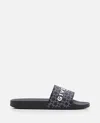 Givenchy Sandalo Slide Con Logo In Black