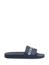 Givenchy Monogram 72 Slide Sandals In Dark Blue