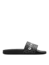 Givenchy Sandalo Slide Con Logo In Black