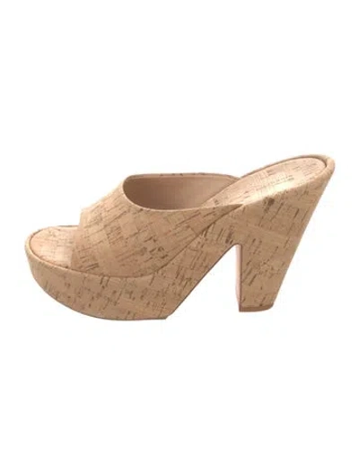 Pre-owned Givenchy Slides In Neutrals