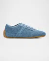 Givenchy Slim Denim Low-top Sneakers In Blue