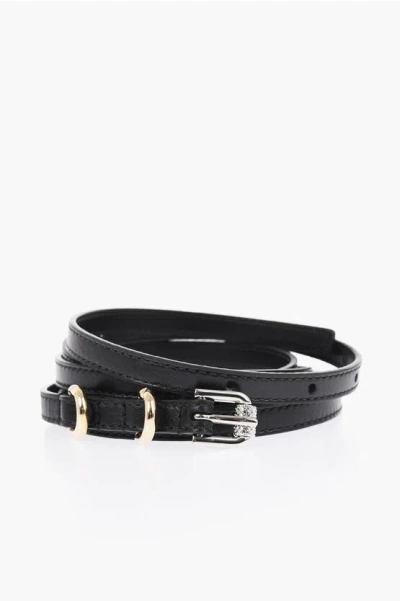Givenchy Slim-fit Belt Voyou Leather 10mm