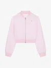 Givenchy Blouson With Back Embroidery In Baby Pink