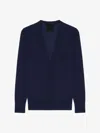 Givenchy Slim Fit Cardigan In Cashmere And Silk