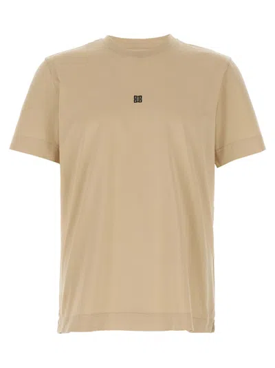 Givenchy Slim-fit Cotton T-shirt With Front In Brown