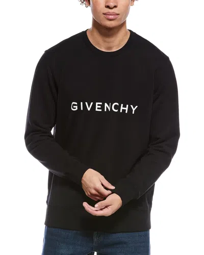 Givenchy Slim Fit Crewneck Sweatshirt In Black
