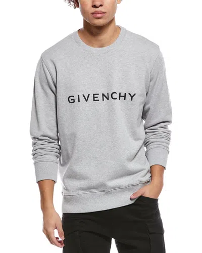 Givenchy Slim Fit Crewneck Sweatshirt In Gray