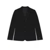 Givenchy Long-sleeved Wool Suit Jacket In Blue
