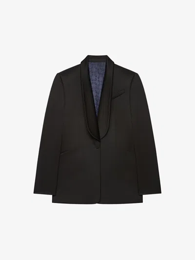 Givenchy Slim Fit Jacket In Wool In Black