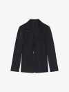GIVENCHY SLIM FIT JACKET IN WOOL AND LUREX WITH U-LOCK HARNESS