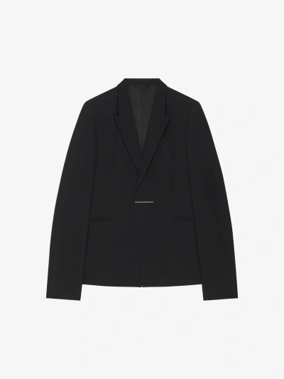 Givenchy Veste Slim En Laine In Black