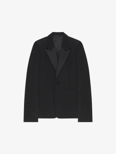 Givenchy Slim Fit Jacket In Wool In Black