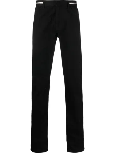Givenchy Slim Fit Jeans With Metallic Details In Black