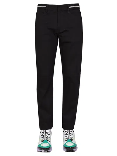 Givenchy Slim Fit Jeans With Metallic Details In Black