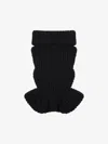 Givenchy Slim Fit Peplum Top In Waffle Wool