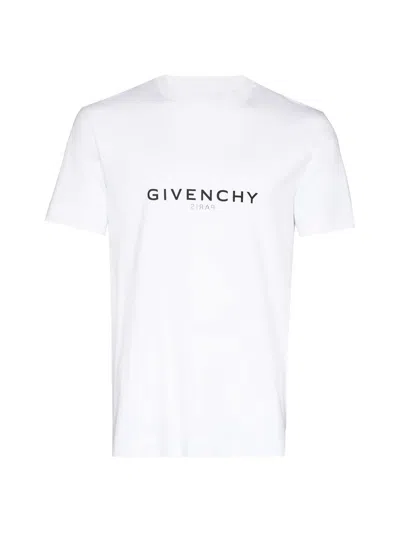 Givenchy Slim Fit Reverse Print T-shirt In White