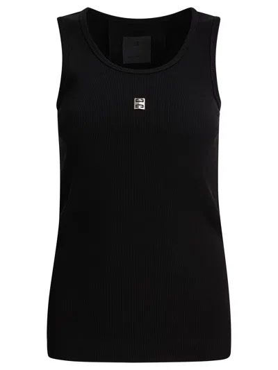 Givenchy Slim Fit Ribbed Tank Top In Black