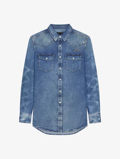 GIVENCHY SLIM FIT SHIRT IN DENIM