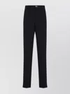 Givenchy Slim Fit Straight Leg Wool Trousers In Black