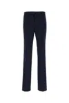 Givenchy Straight Leg Trousers With Belt Loops And Back Pockets In Blue