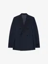 Givenchy Slim Fit Suit-jacket In Wool With Satin Collar