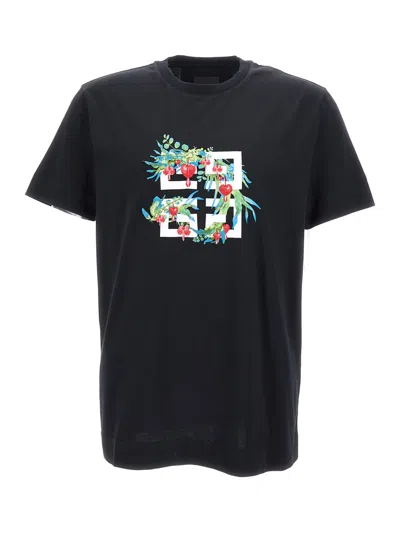 Givenchy Slim Fit T-shirt Dragon In Black