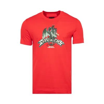Pre-owned Givenchy Slim Fit T-shirt 'red'