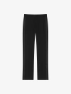 GIVENCHY SLIM FIT TAILORED PANTS IN WOOL WITH SATIN DETAILS