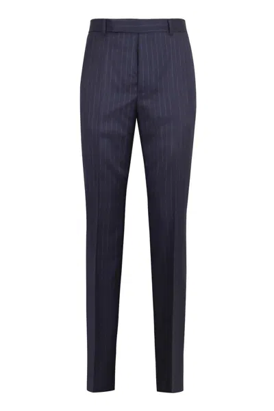 Givenchy Slim Fit Tailored Trousers In Blue