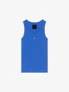 GIVENCHY SLIM FIT TANK TOP IN COTTON WITH 4G DETAIL