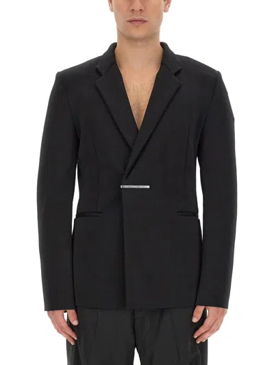 Givenchy Slim Fit U-lock Knit Jacket In Blue