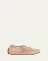 Givenchy Pink Sneaker With Logo Lettering On The Side In Fabric Woman In White