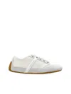 Givenchy Slim Sneakers In Mesh And Suede In White