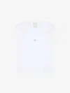 Givenchy Slim Sailor Collar Top In Knit With 4g Liquid Detail In White