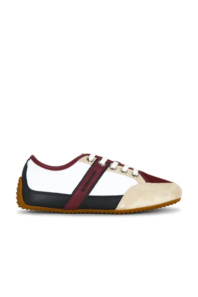 Givenchy Slim Sneaker In Burgundy & White